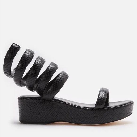 NWOT CULT GAIA Gabi Platform Sandals Black 5/35 - Picture 4 of 10